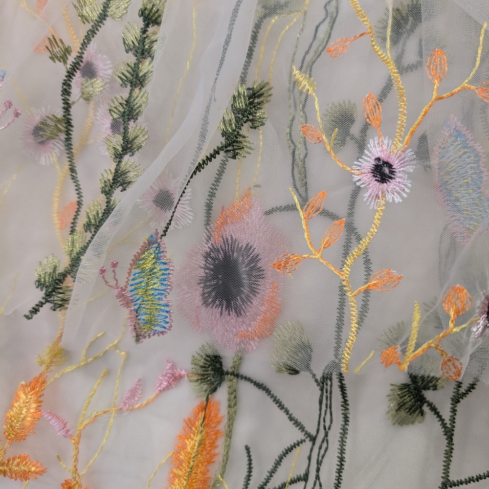 Floral Embroidered Off-Shoulder Top - Picture 5 of 5